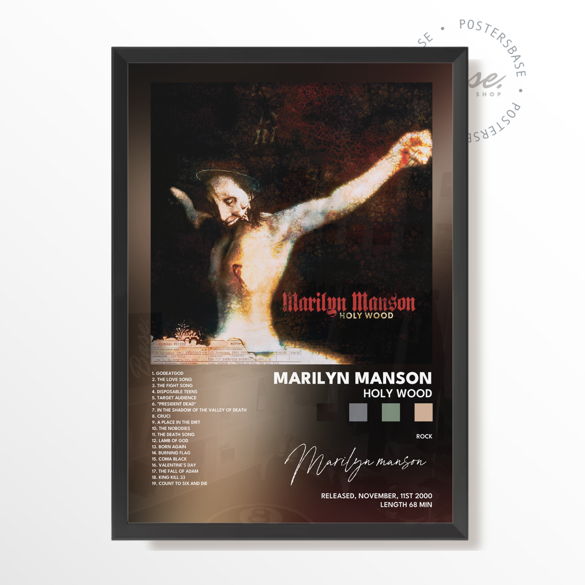 marilyn manson Holy Wood poster