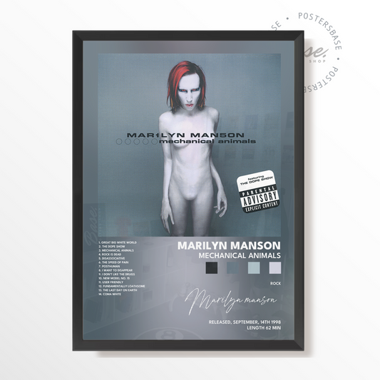 marilyn manson Mechanical Animals poster