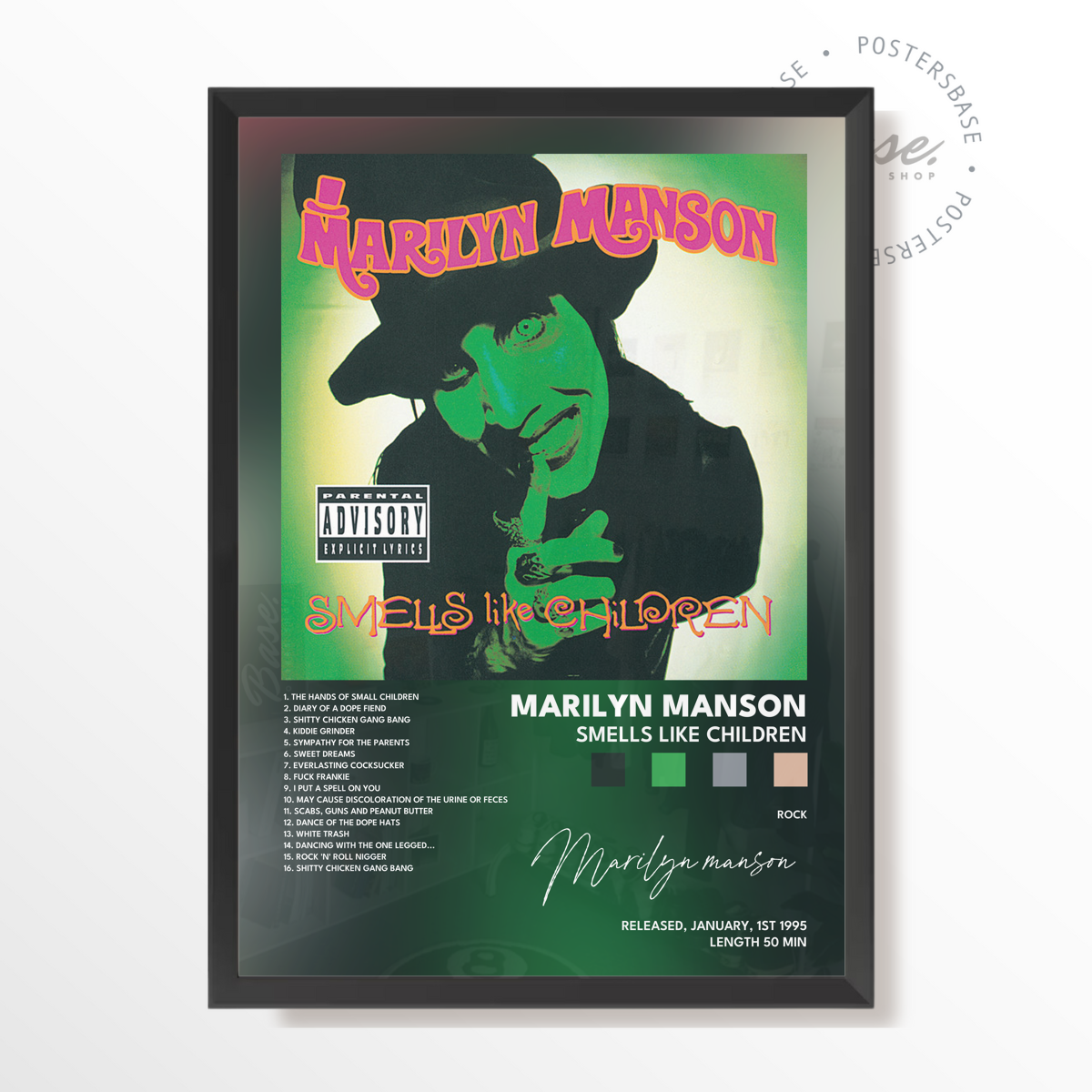 marilyn manson Smells Like Children poster