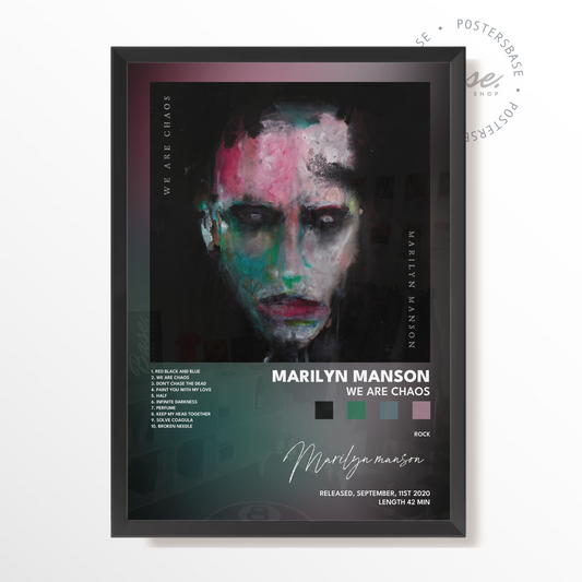 marilyn manson WE ARE CHAOS poster