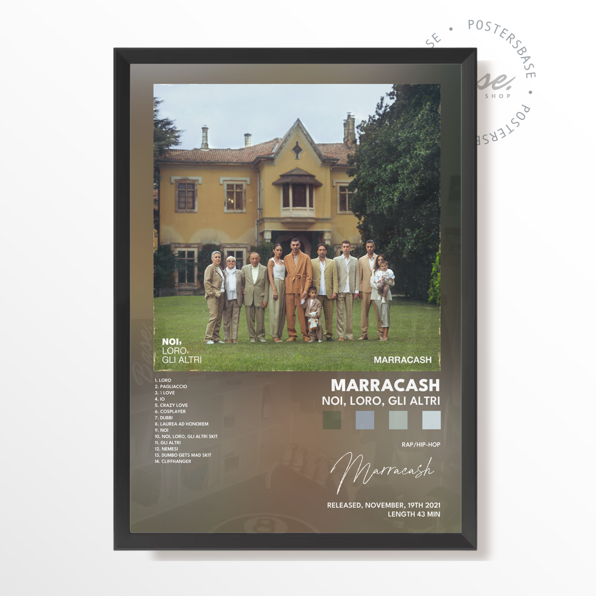 marracash NOI LORO GLI ALTRI poster