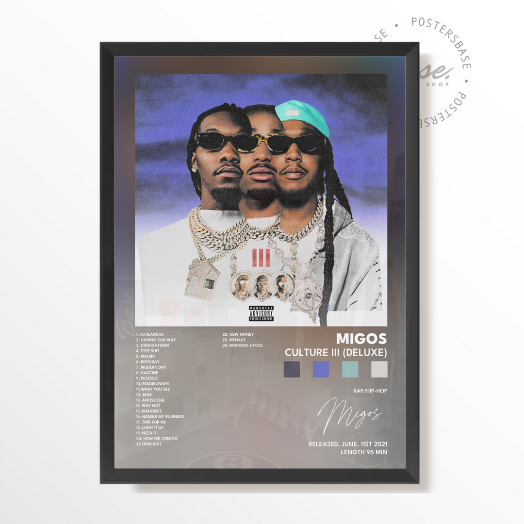 migos Culture III Deluxe poster – from 6.95€ | Free Shipping