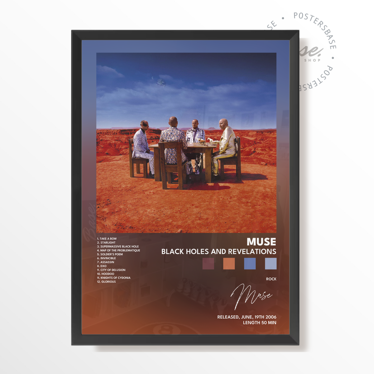 muse Black Holes and Revelations poster