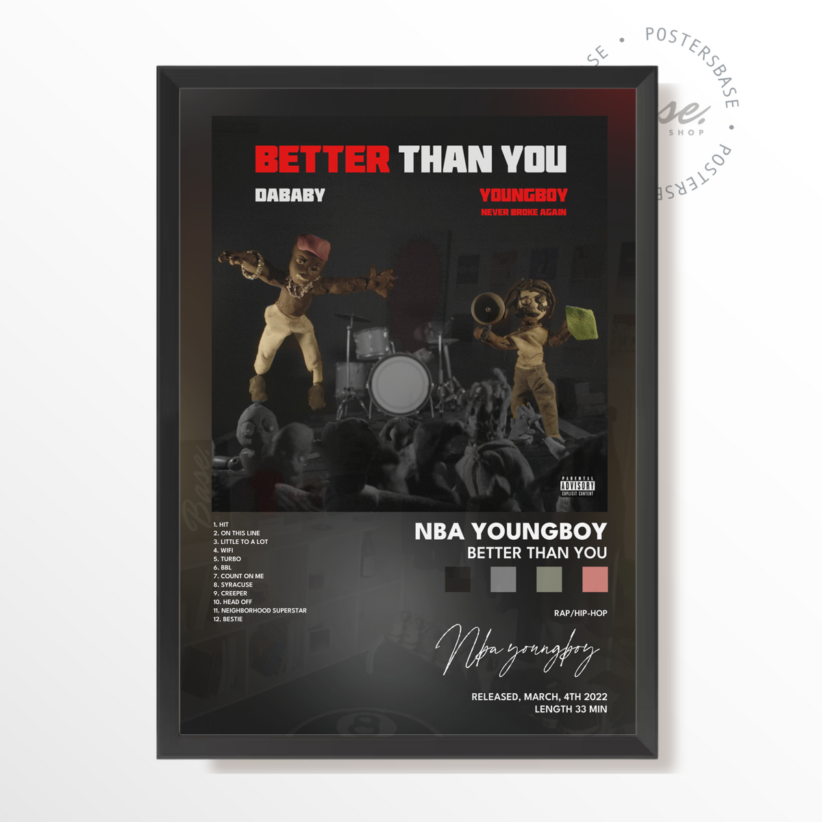 nba youngboy BETTER THAN YOU poster