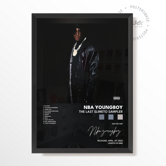 nba youngboy The Last Slimeto Sampler poster