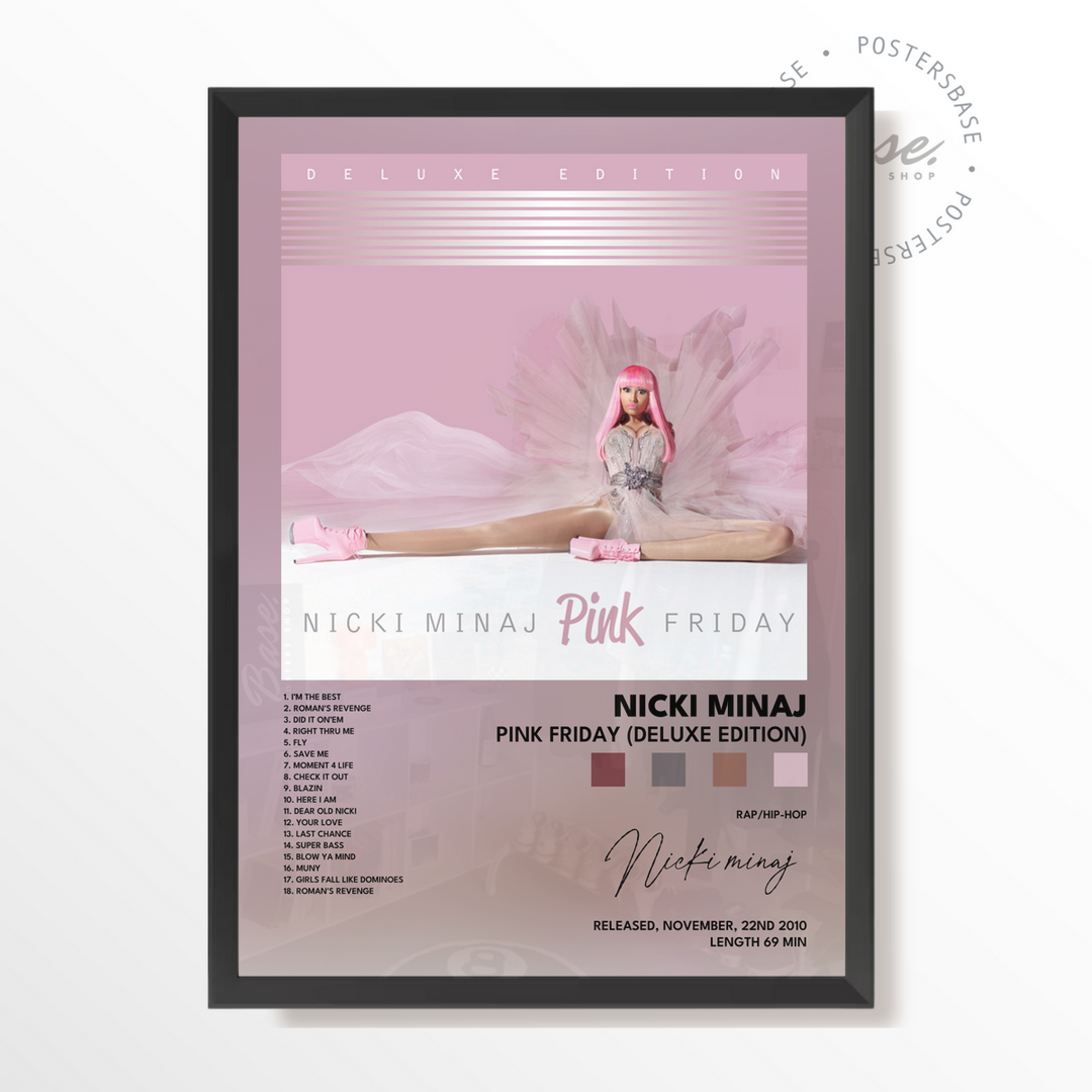nicki minaj Pink Friday Deluxe Edition poster – from 6.95€ | Free Shipping  – Posters Base, image size:1080x1080