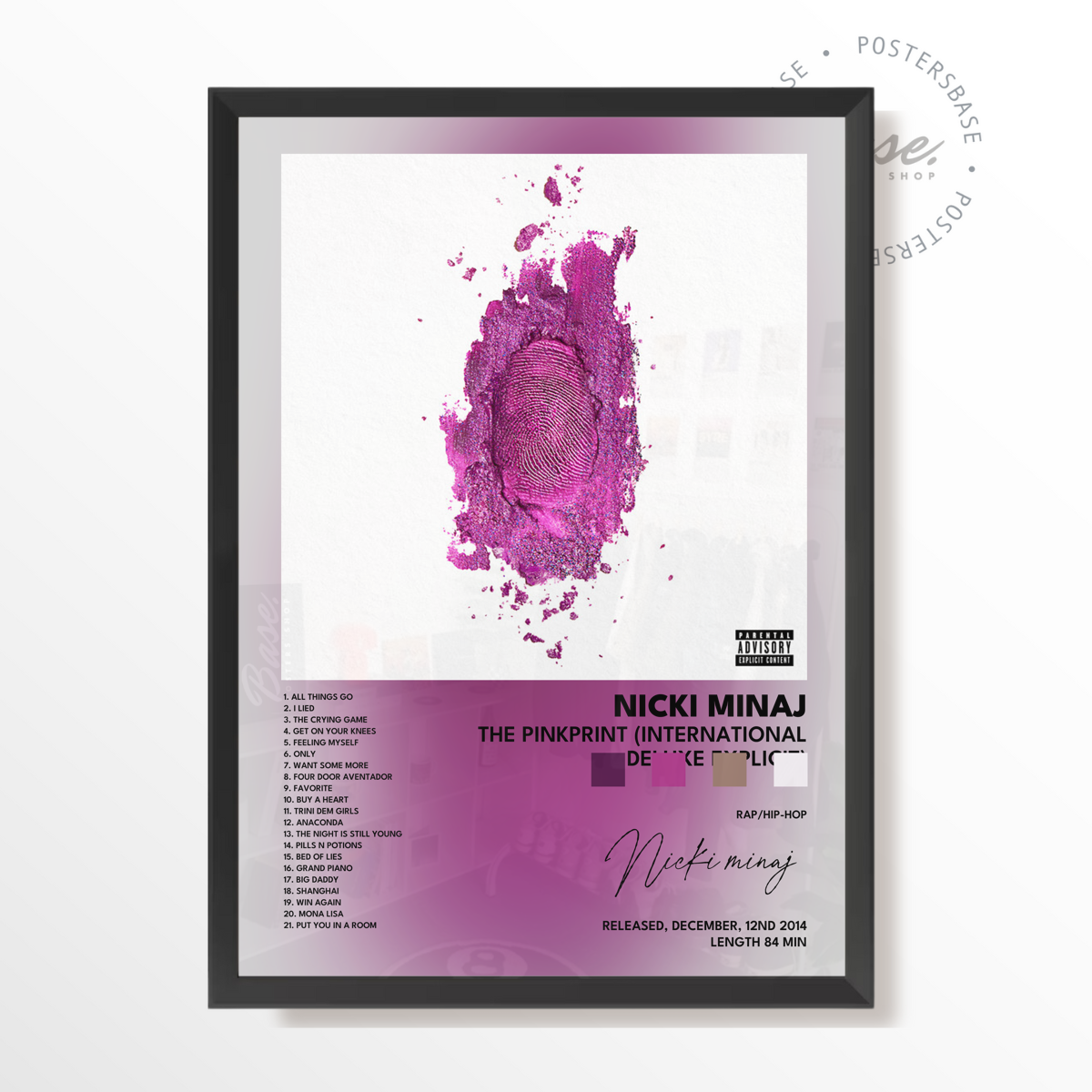 nicki minaj The Pinkprint International Deluxe Explicit poster