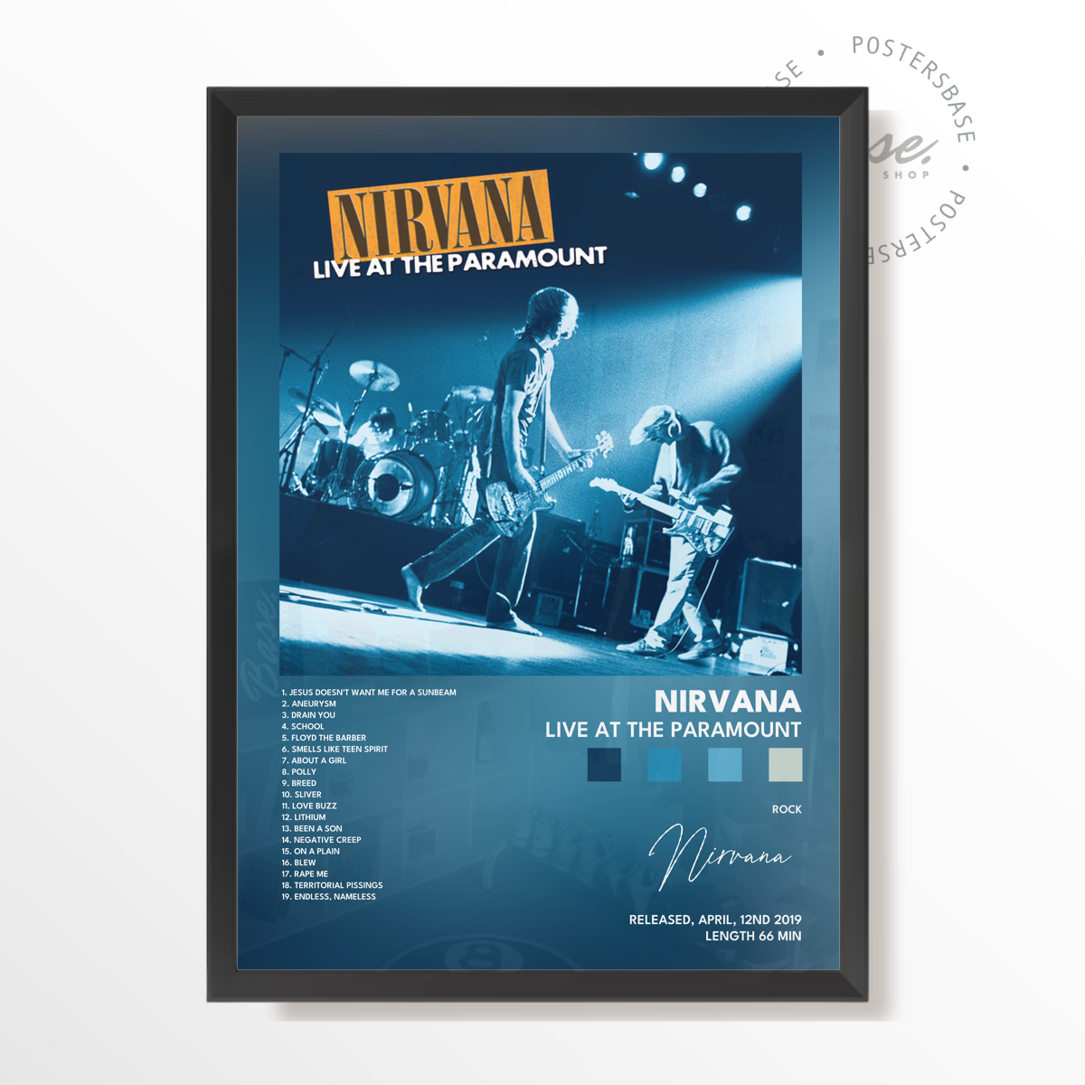 nirvana Live At The Paramount poster