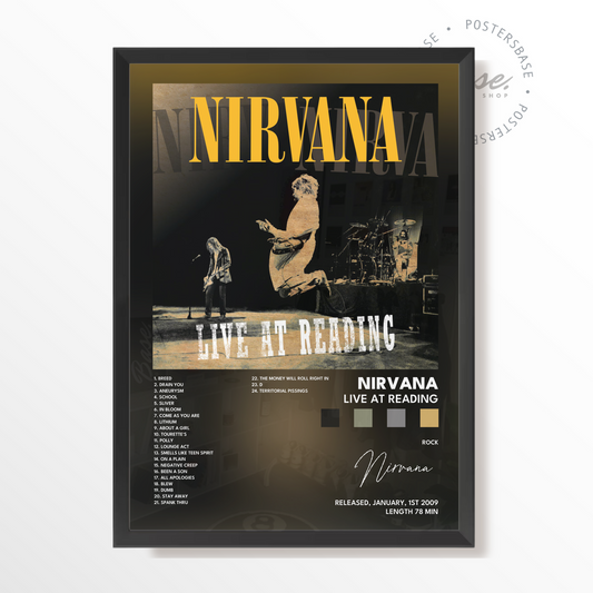 nirvana Live at Reading poster