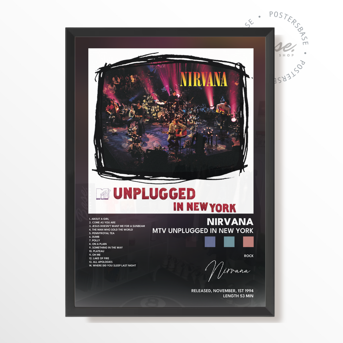 nirvana MTV Unplugged In New York poster