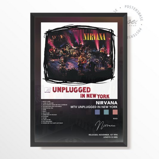 nirvana MTV Unplugged In New York poster