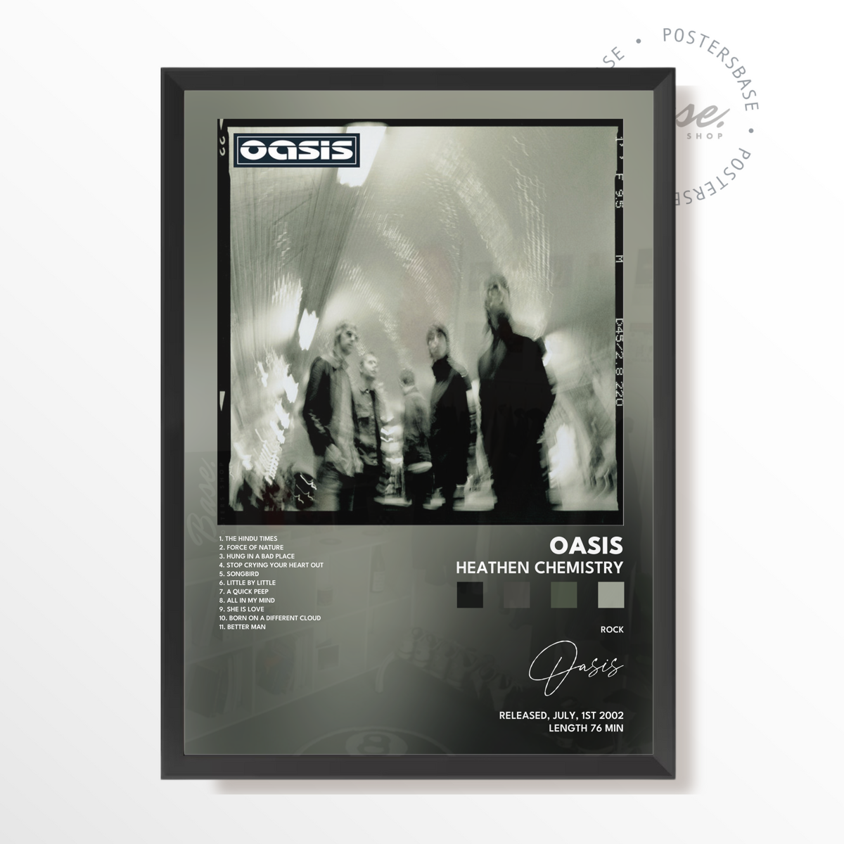 oasis Heathen Chemistry poster