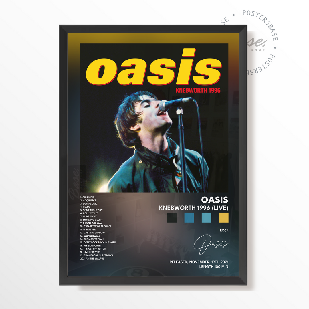 oasis Knebworth 1996 Live poster Poster – from 6.95€ | Free