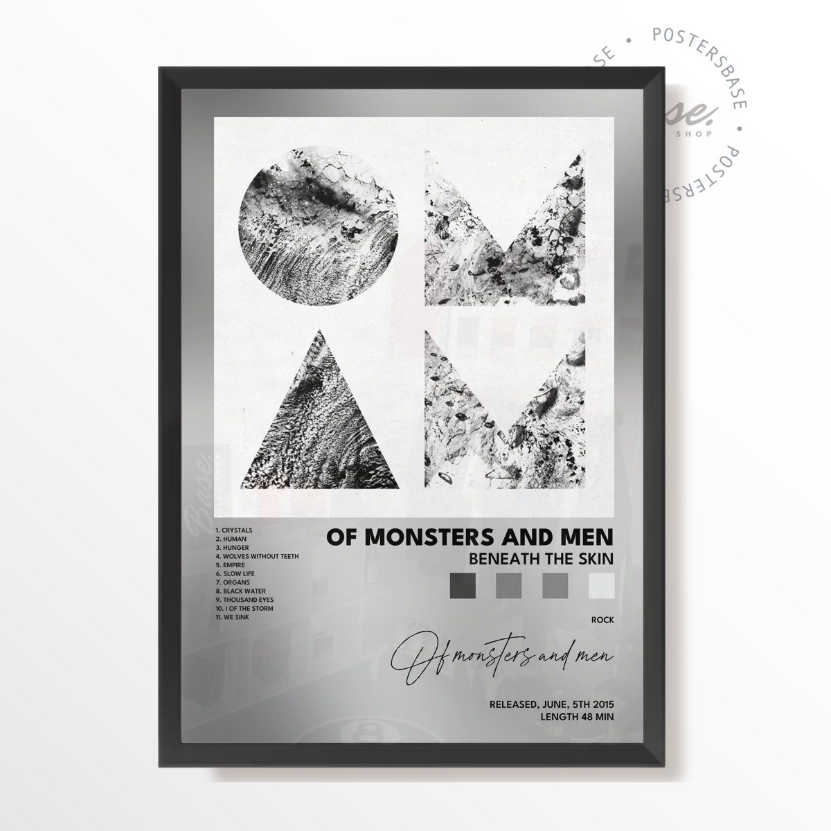 of monsters and men Beneath The Skin poster Poster  from 6.95 | Free  Shipping  Posters Base