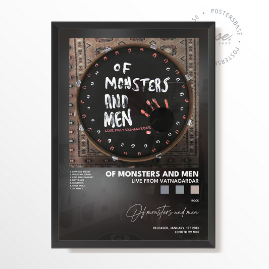 of monsters and men LIVE FROM VATNAGARÐAR poster