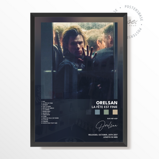 orelsan La fête est finie poster