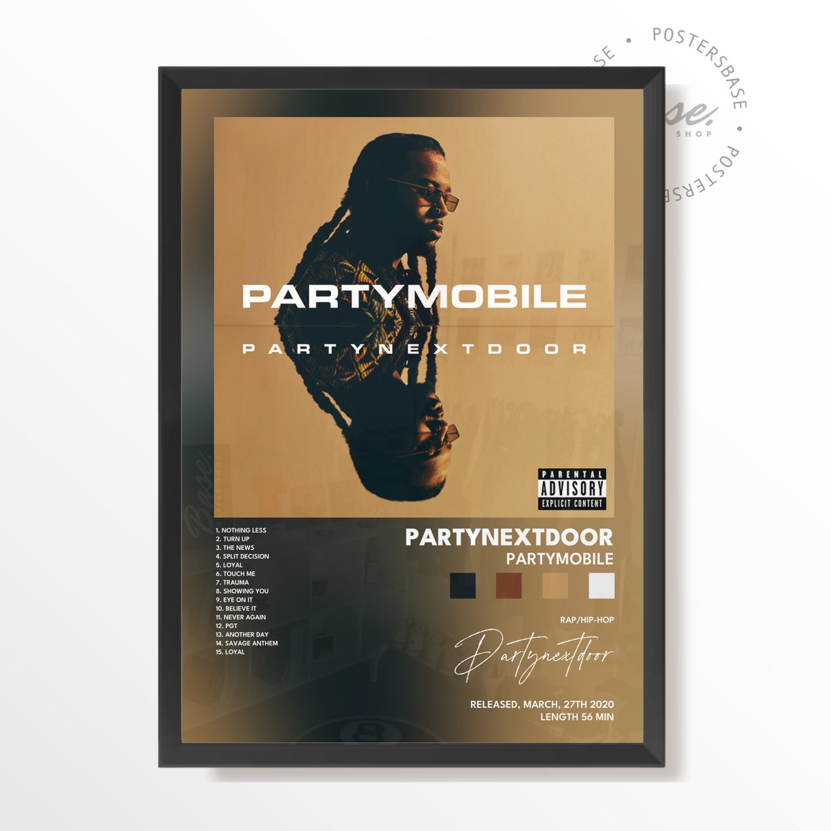 partynextdoor PARTYMOBILE poster