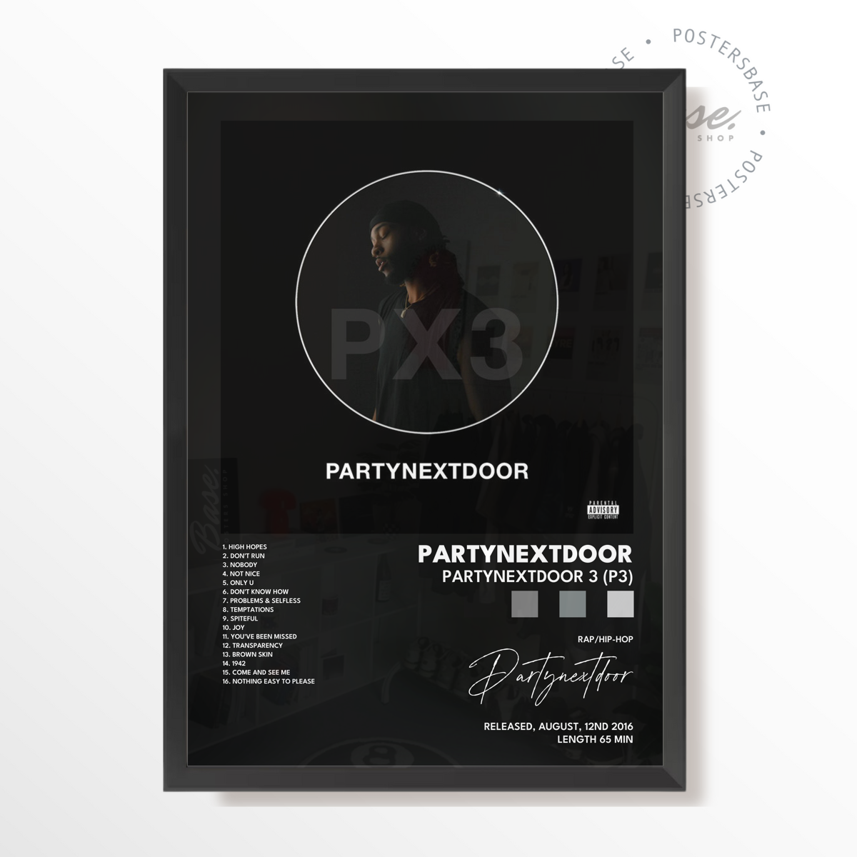 partynextdoor PARTYNEXTDOOR 3 P3 poster