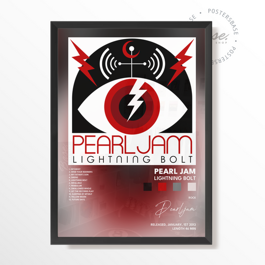 pearl jam Lightning Bolt poster