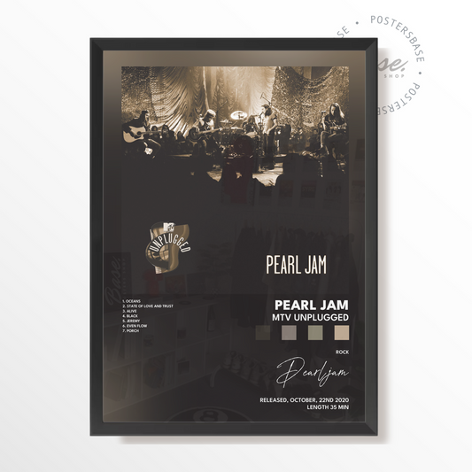 pearl jam MTV Unplugged poster