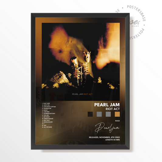 pearl jam Riot Act poster