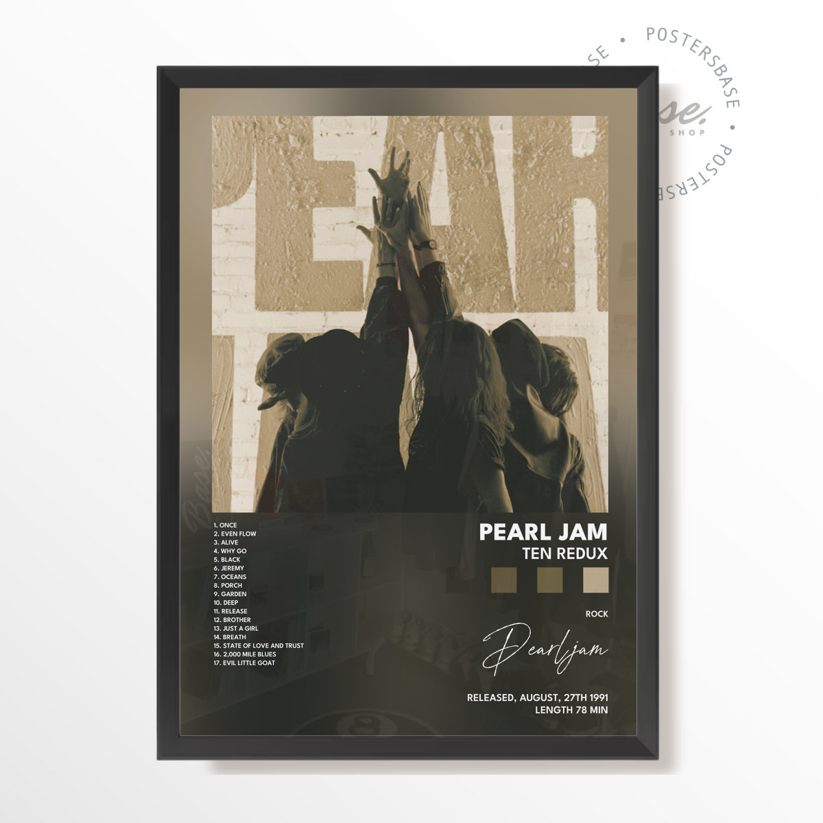 pearl jam Ten Redux poster