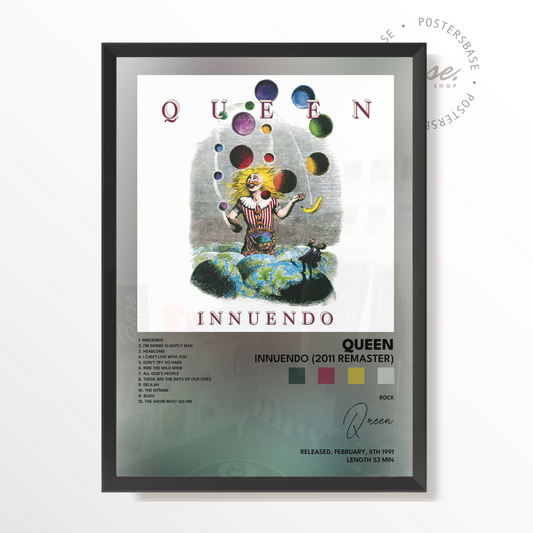 queen Innuendo 2011 Remaster poster