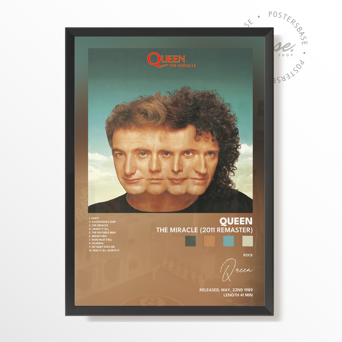 queen The Miracle 2011 Remaster poster