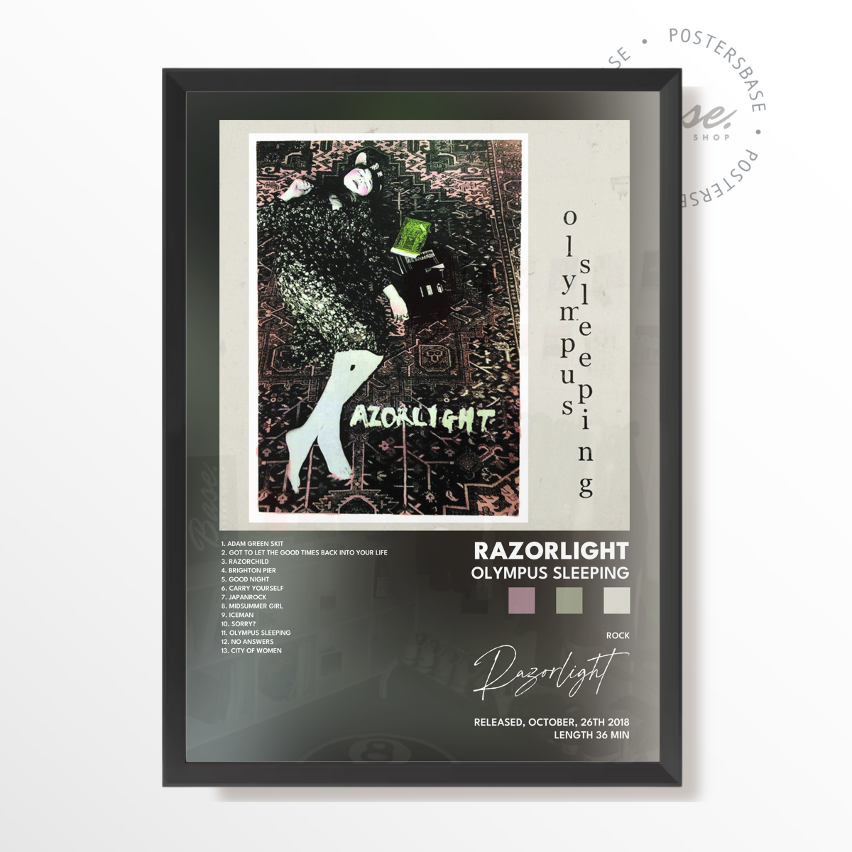 razorlight Olympus Sleeping poster