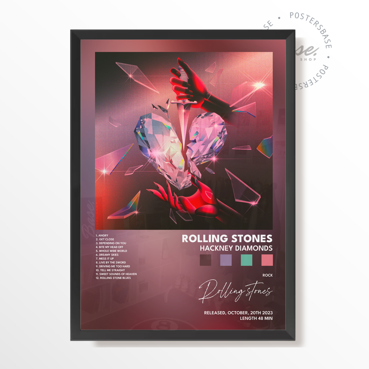 rolling stones Hackney Diamonds poster