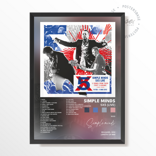 simple minds 5x5 Live poster