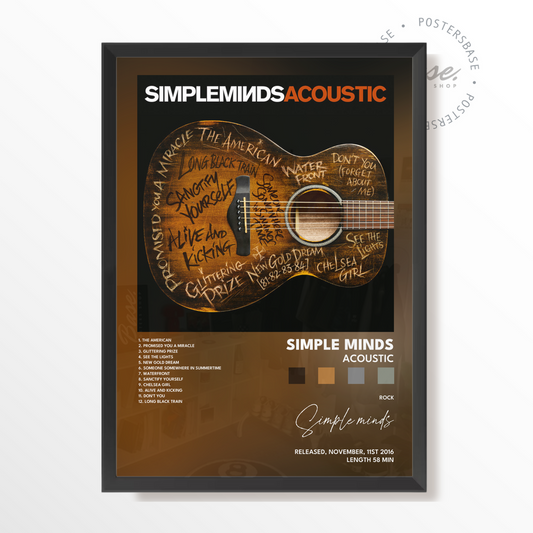 simple minds Acoustic poster