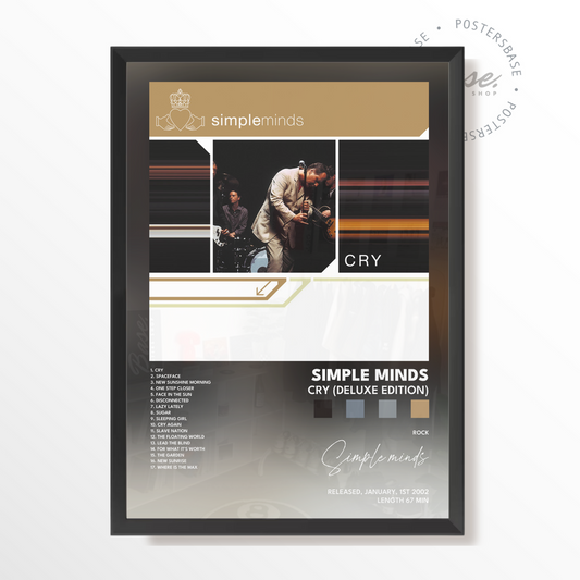 simple minds Cry Deluxe Edition poster