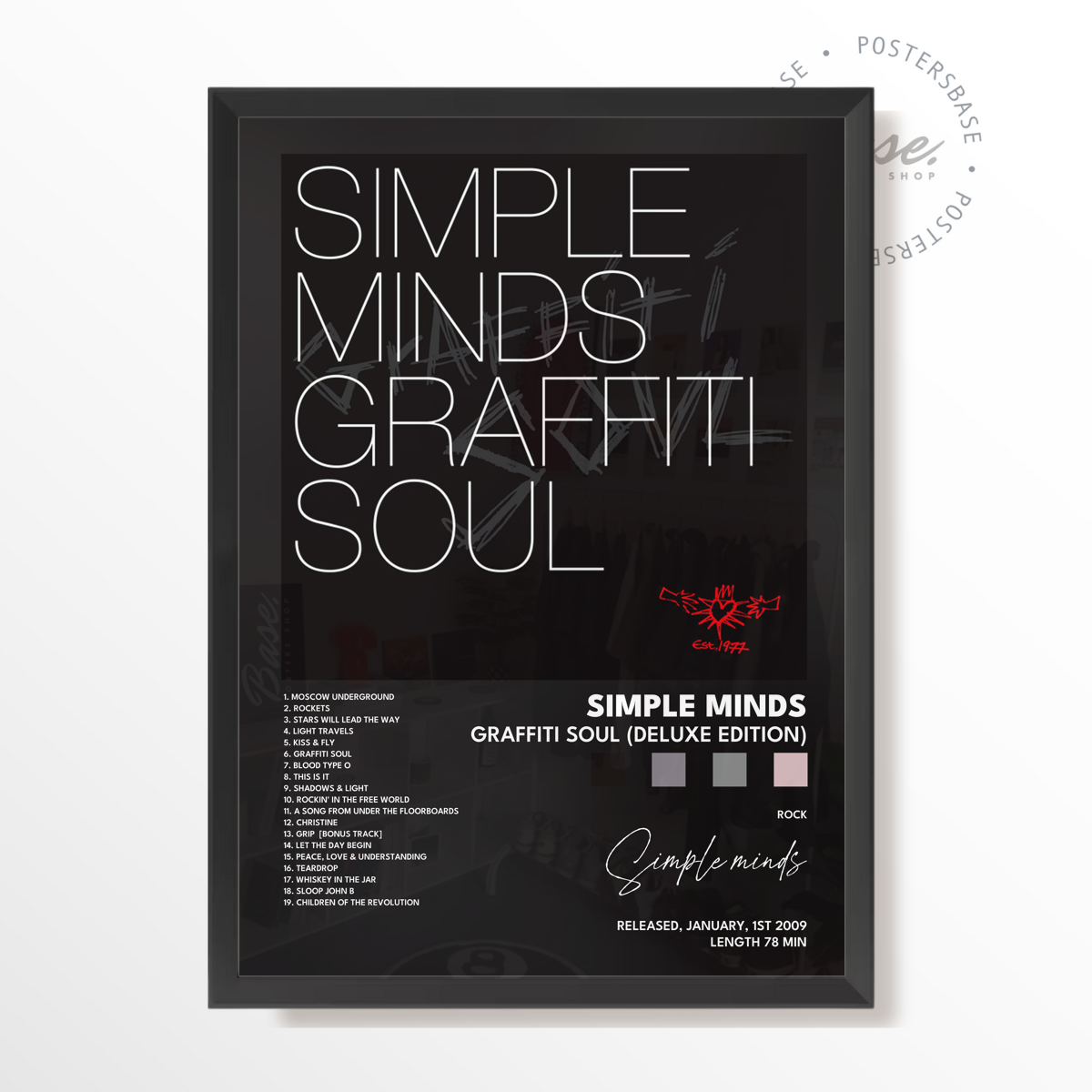 simple minds Graffiti Soul Deluxe Edition poster