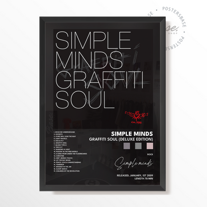 simple minds Graffiti Soul Deluxe Edition poster