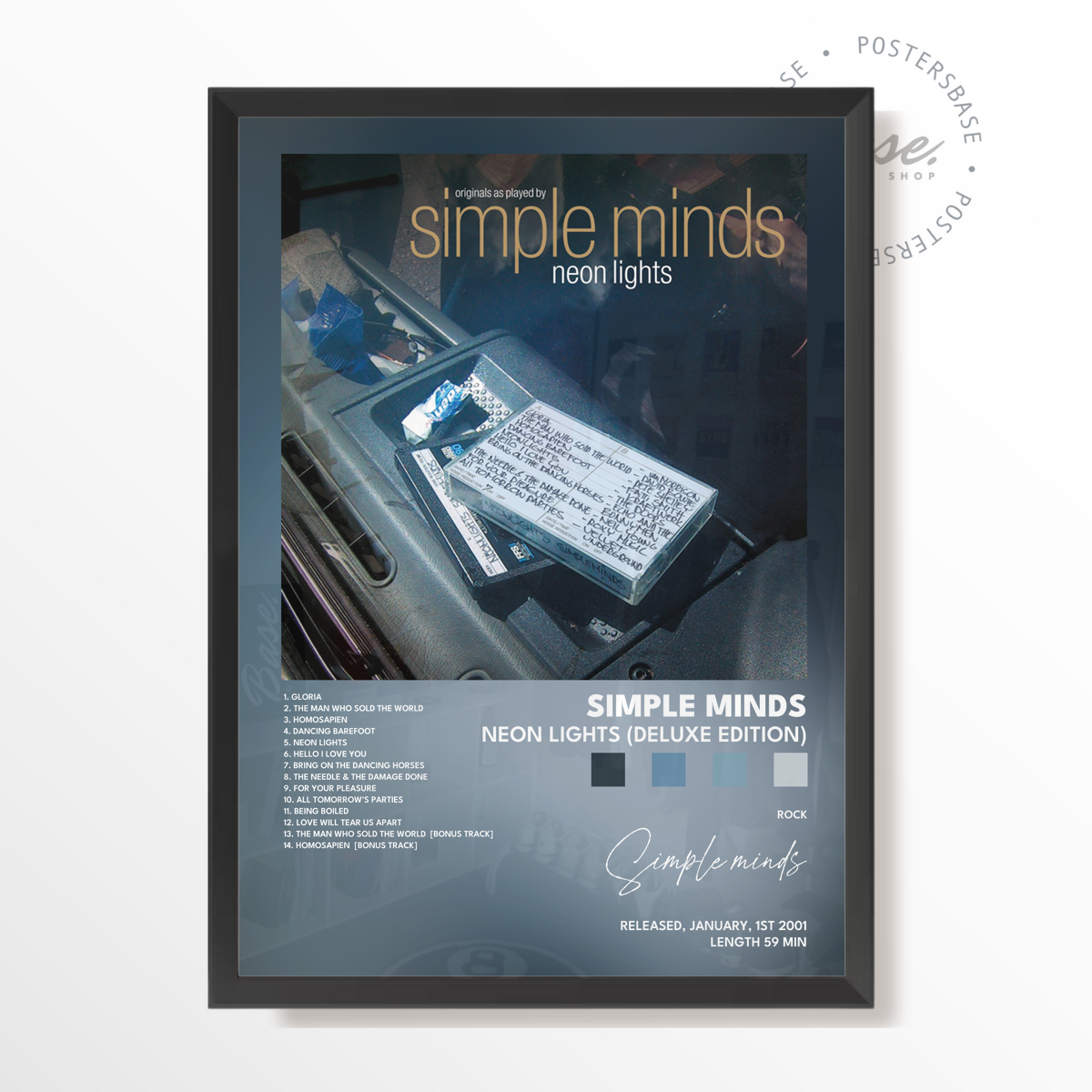 simple minds Neon Lights Deluxe Edition poster