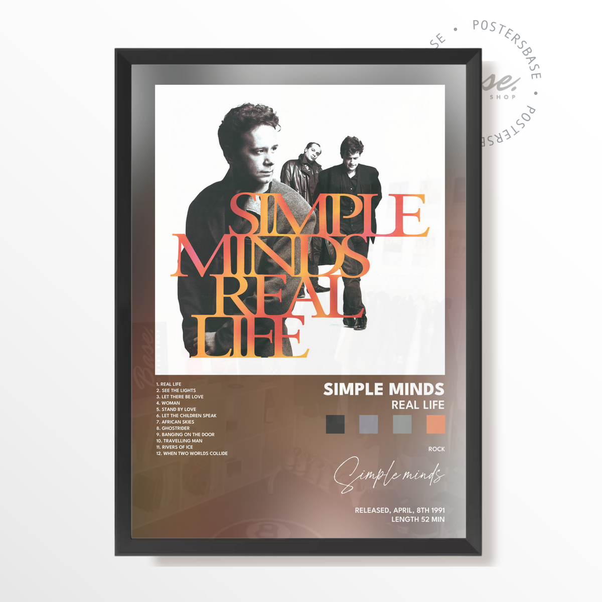 simple minds Real Life poster