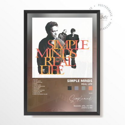simple minds Real Life poster