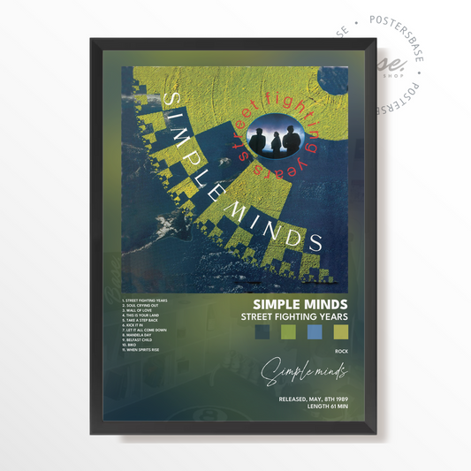 simple minds Street Fighting Years poster