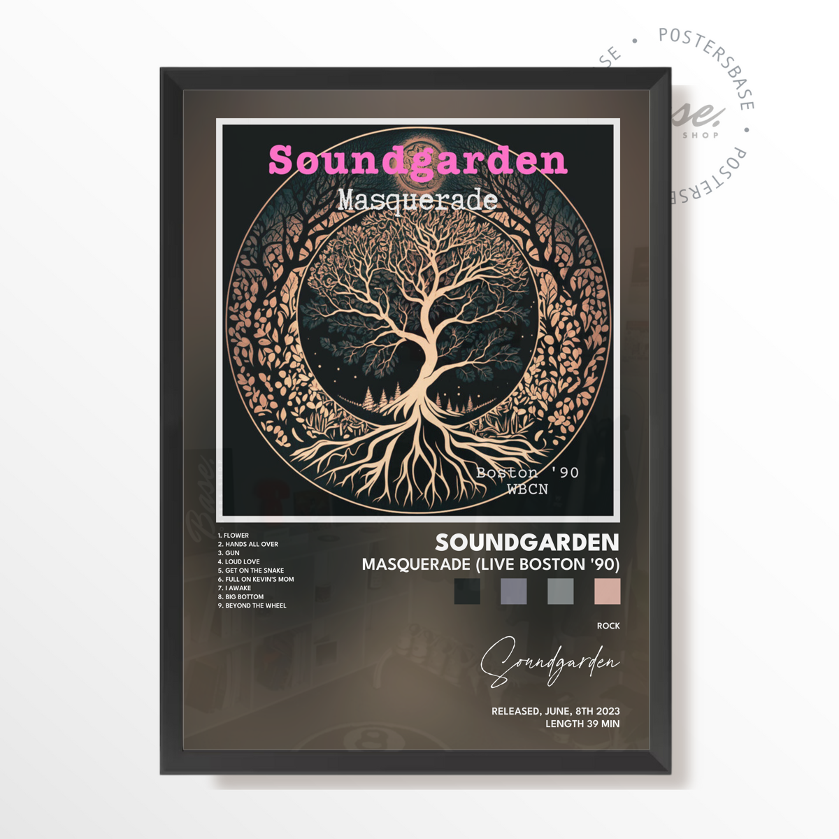 soundgarden Masquerade Live Boston 90 poster