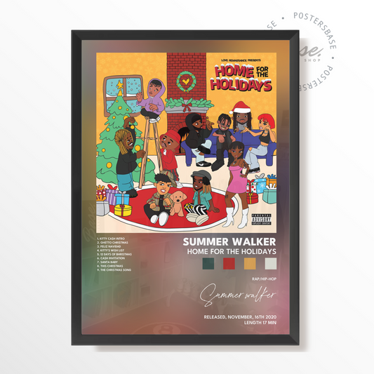 summer walker Home For The Holidays poster