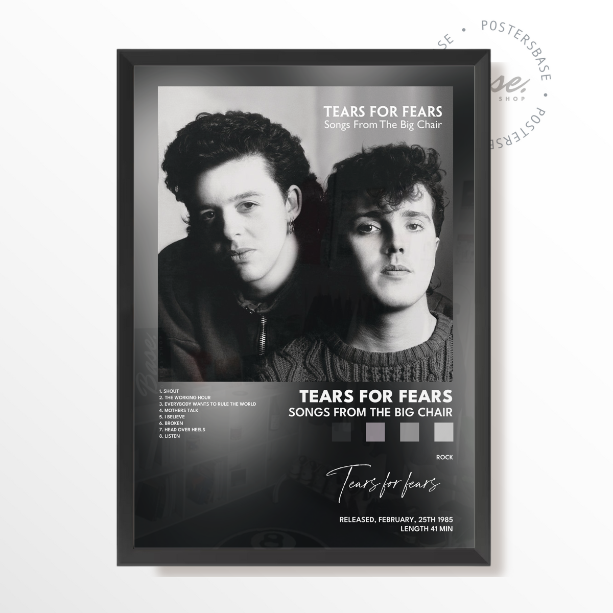 tears for fears Songs From The Big Chair poster