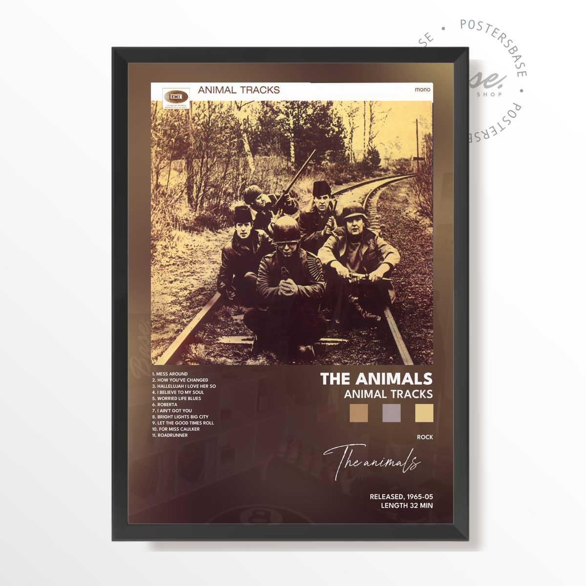 the animals Animal Tracks poster