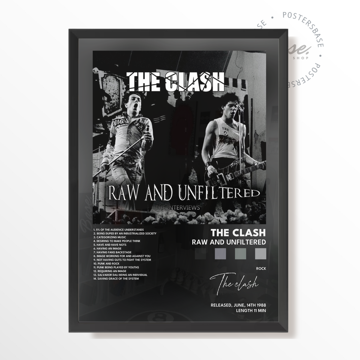 the clash Raw and Unfiltered poster