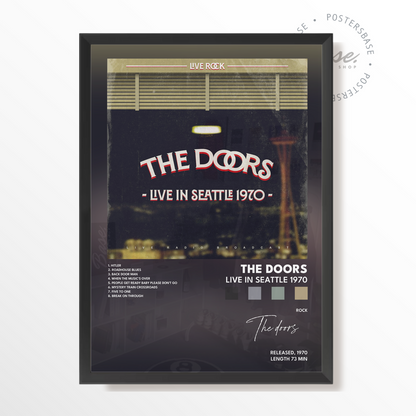 the doors Live in Seattle 1970 poster