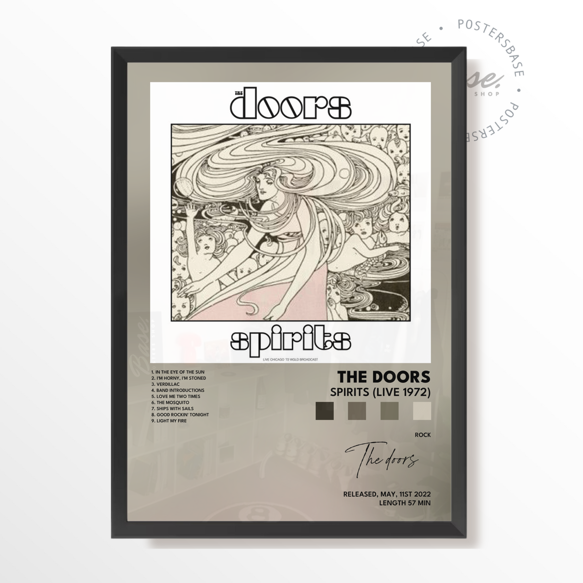 the doors Spirits Live 1972 poster