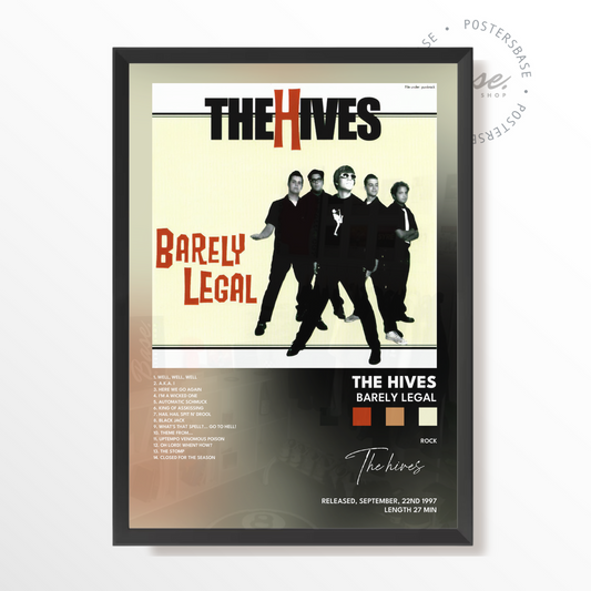 the hives Barely Legal poster