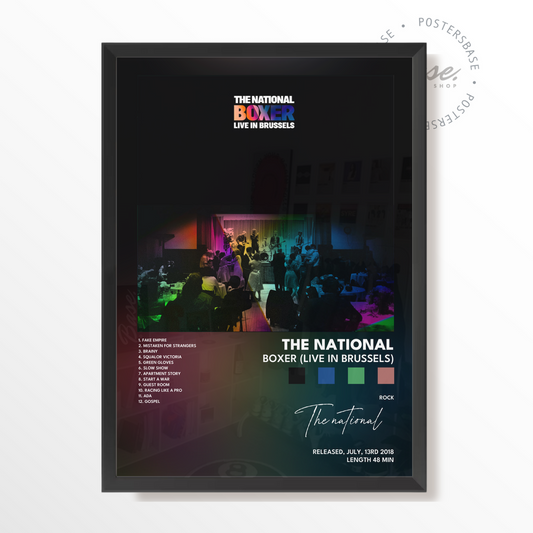 the national Boxer Live in Brussels poster