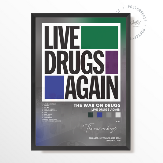 the war on drugs Live Drugs Again poster