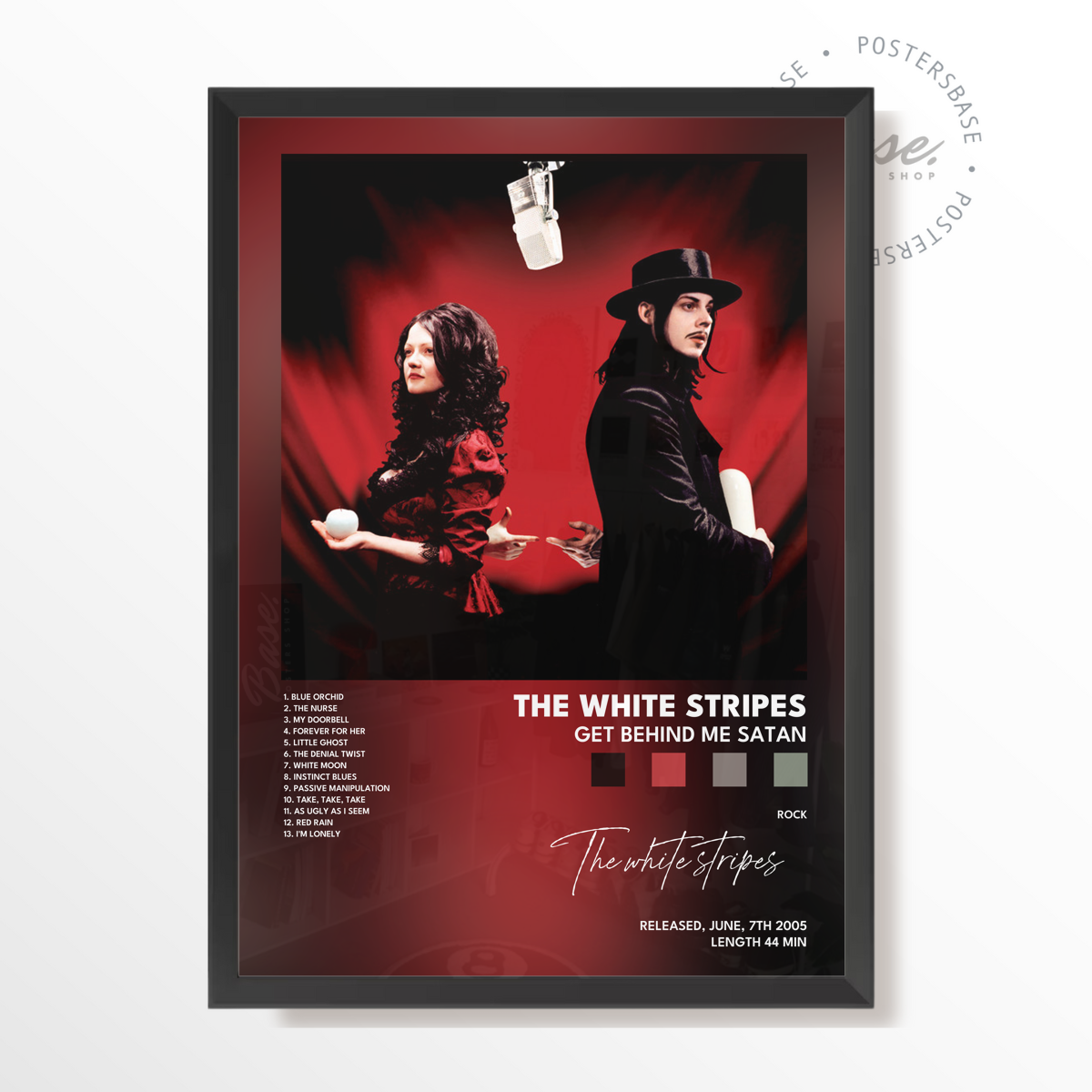 the white stripes Get Behind Me Satan poster